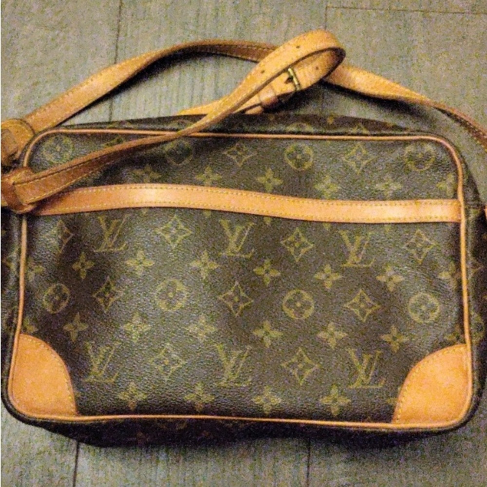 Louis Vuitton Brown and Tan Crossbody Bag